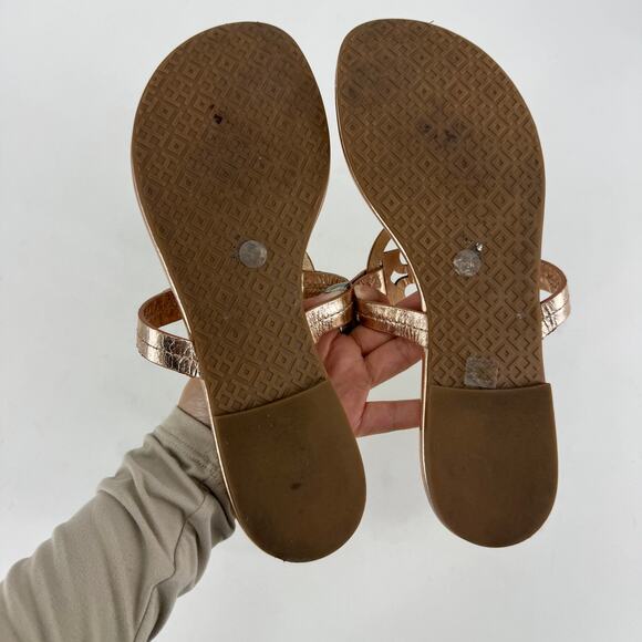 Tory Burch MILLER METALLIC SANDAL in Rose Gold - Picture 5 of 7